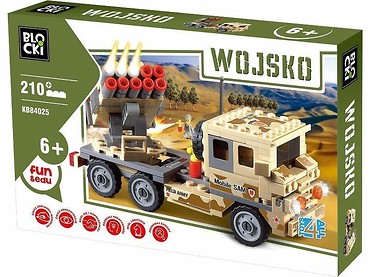 Klocki Blocki Wojsko Ciężarówka z wyrzutnią rakiet