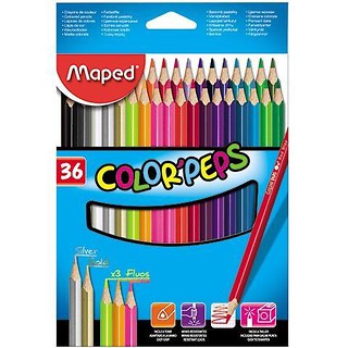Kredki Colorpeps trójkatne 36 kolorów MAPED