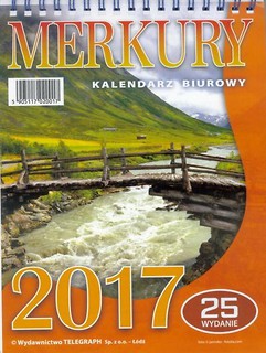 Kalendarz 2017 Biurowy Merkury TELEGRAPH