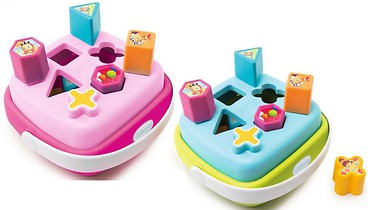 Sorter kształtów w koszyku, 2 kolory