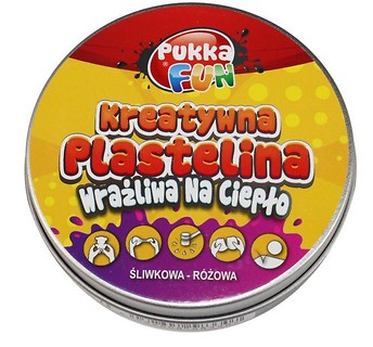 Kreatywna plastelina - Wrażliwa na ciepło śliwkowa