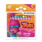 Kredki woskowe 12 kolorów Trolls