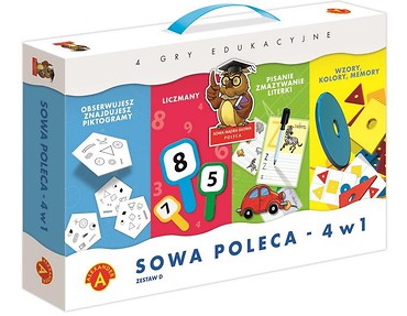 Sowa Mądra Głowa poleca - 4w1 zestaw D ALEX