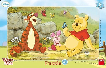 Puzzle 15 Ramkowe Kubuś Puchatek DINO