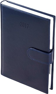 Kalendarz 2017 A5 Dzienny na magnes Granat