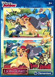 Puzzle 2x20 Król Lew - Lwia Straż