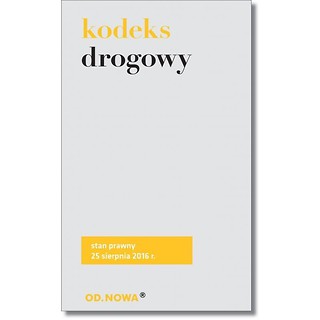 Kodeks drogowy 08/2016 BR