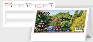 Kalendarz 2017 Biurkowy Venus BESKIDY