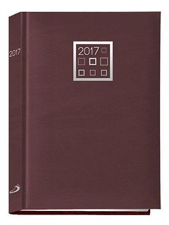 Terminarz 2017 A5 standard - bordowy