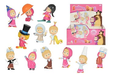 Figurka Masza 6cm, 12 wzorów - display (24szt)