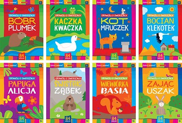 Kolorowanka A4 z nakl. Opowieści o zwierzętach MIX