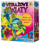 Witrażowe kwiaty STnux