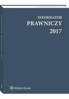 Kalendarz 2017 Informator Prawniczy A4 szary