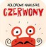 Kolorowe naklejki - Czerwony