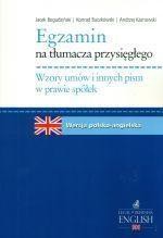 Egzamin na tłumacza przysięgłego. Wzory umów...