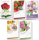 Karnet B6 z naklejanym elemen.Imieniny (10szt MIX)