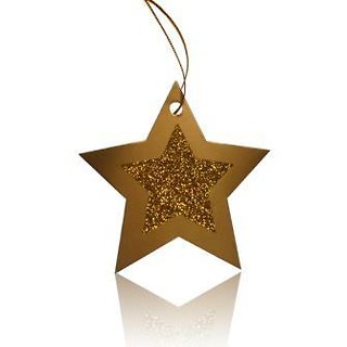 Tagi do prezentów złote (12szt) CHRISTMAS JOY