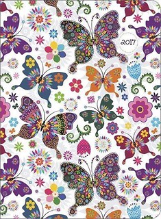 Kalendarz tygodniowy 2017 Kolorowe motyle ALBI