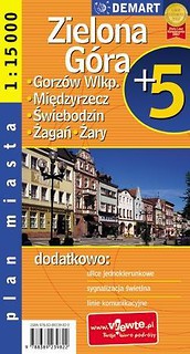 Plan miasta Zielona G./Gorzów Wlkp 1:15 000 DEMART
