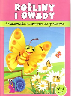 Kolorowanka. Rośliny i owady