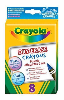 Kredki świecowe ścieralne 8 kolorów CRAYOLA