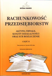 Rachunkowość Przedsiębiorstw część II PADUREK