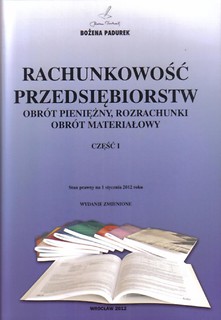 Rachunkowość Przedsiębiorstw część I PADUREK