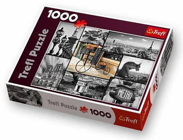 Puzzle 1000 Paryż - kolaż TREFL