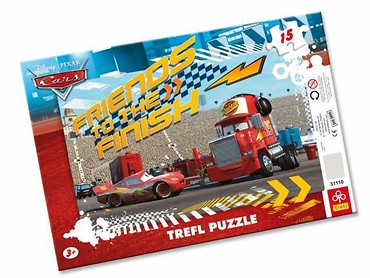 Puzzle ramkowe 15 Auta Zygzak i Marian TREFL