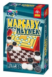 Gra - Warcaby i młynek Mini box TREFL