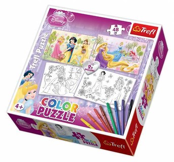 Puzzle Color Księżniczki TREFL