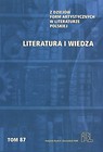 Literatura i wiedza Tom 87