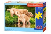 Puzzle 60 Puppies by the River CASTOR