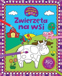 Cyferkowe kolorowanki.Zwierzęta na wsi