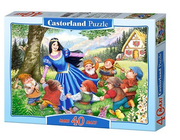 Puzzle 40 maxi - Śnieżka i 7 krasnoludków CASTOR