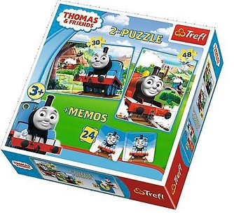 Puzzle 2w1+ memos - Tomek i przyjaciele TREFL