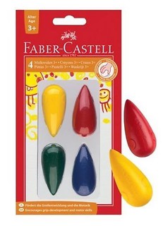 Kredki świecowe 4 kolory FABER CASTELL