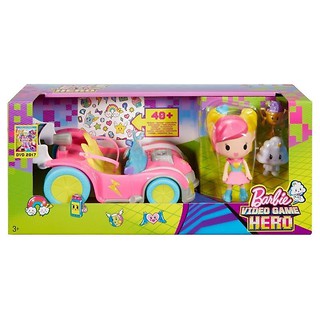 Barbie w Świecie Gier Pojazd i minifigurki