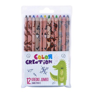 Kredki jumbo 12 kolorów COLOR CREATION