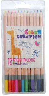 Kredki trójkątne 12 kolorów COLOR CREATION