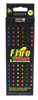 Kredki ołówkowe 6 kolorów fluo jumbo NOSTER