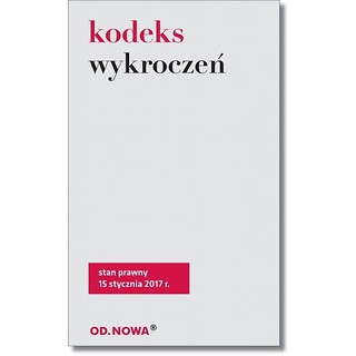 Kodeks wykroczeń 01/2017 BR