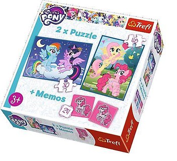Puzzle 2w1+ memos - Przyjaźń to magia TREFL