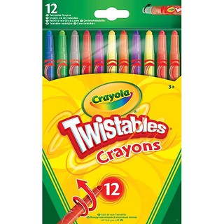 Wykręcane kredki świecowe 12 kolorów CRAYOLA