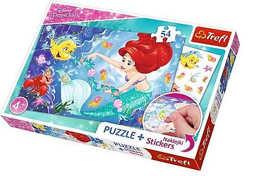 Puzzle 54 plus - Arielka wśród rybek TREFL