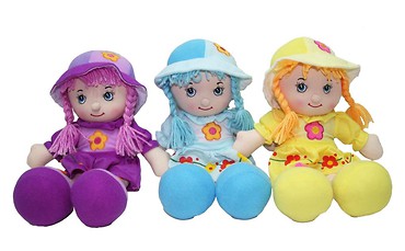 Lalka miękka 35cm Kwiatek II, 3 rodzaje