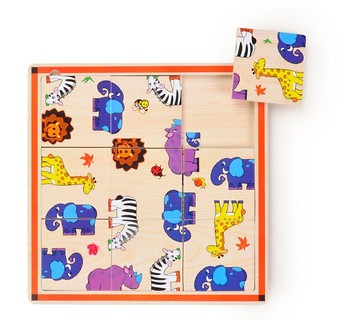 Układanka drewniana Zwierzęta