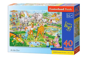 Puzzle 40 maxi - W zoo CASTOR