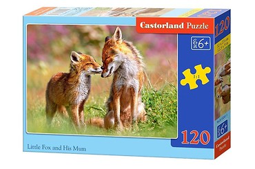 Puzzle 120 Mały Lis i jego mama CASTOR