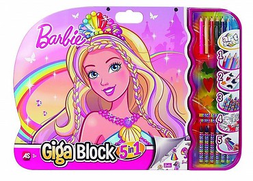 Giga Block - Zestaw dla artysty 5w1 - Barbie